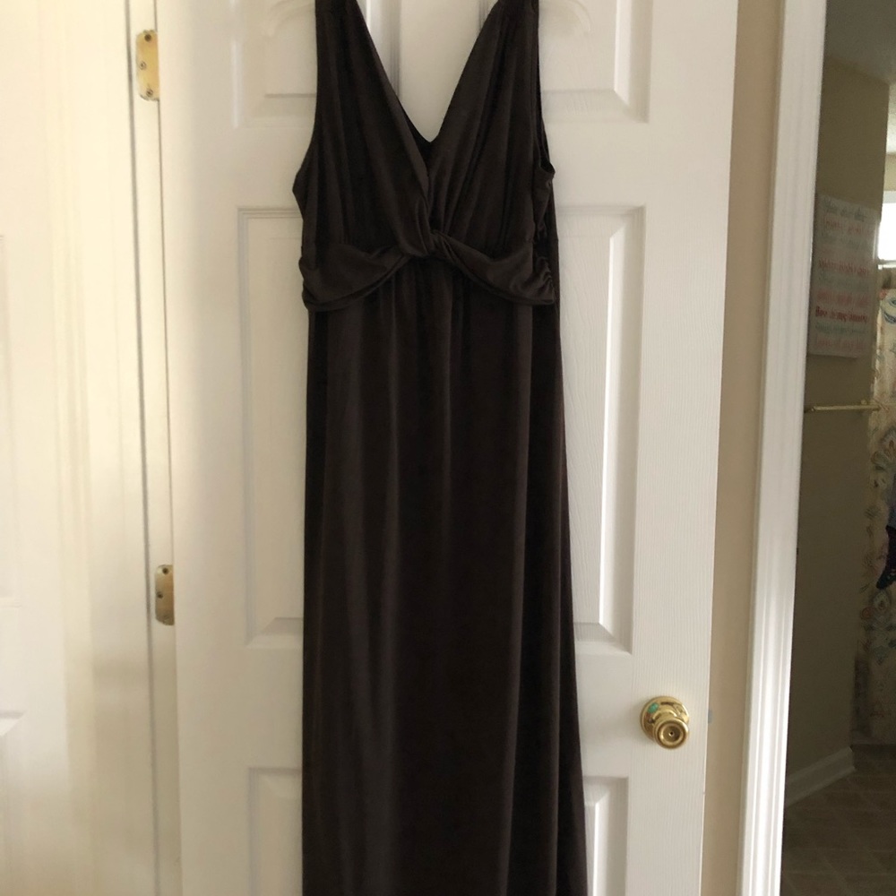 Brown maxi dress